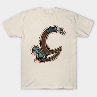 Letter G Manicule W 14C Maastricht Psalter parody T-Shirt